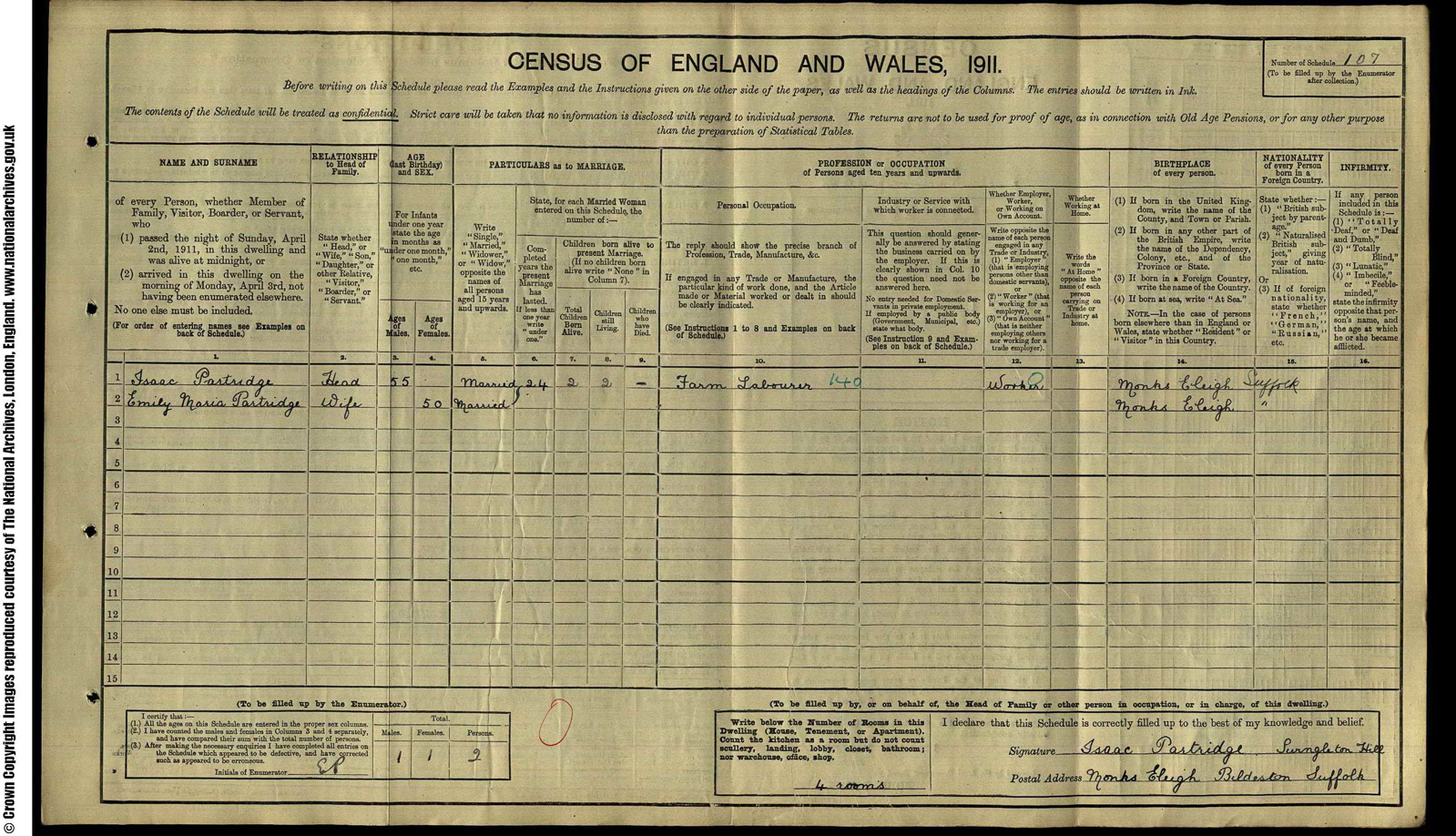 107 Partridge, Isaac, Swingleton Hill