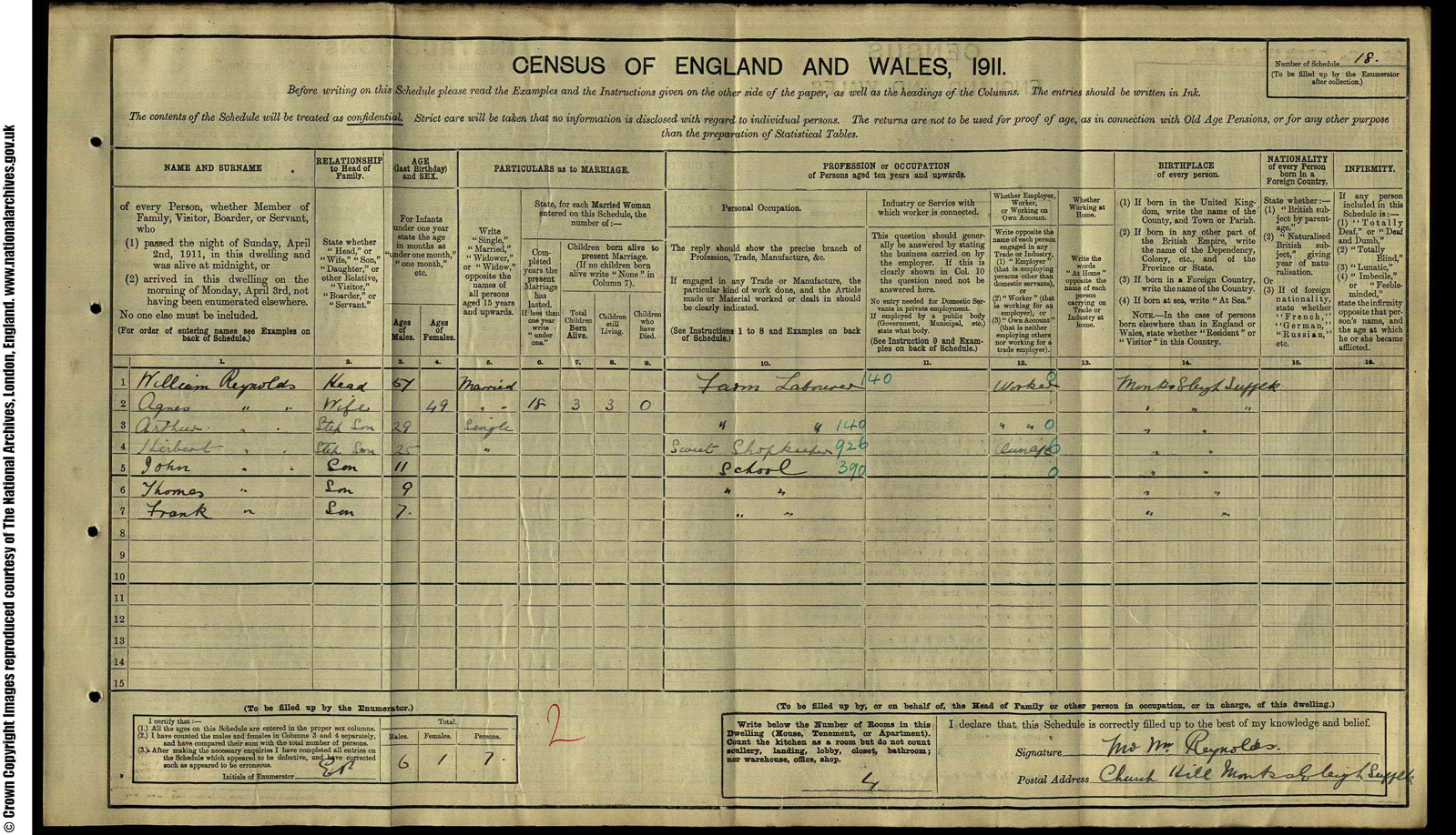 18 Reynolds, William