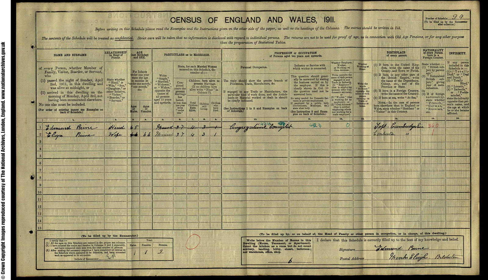 29 Paine, Edmund, The Manse