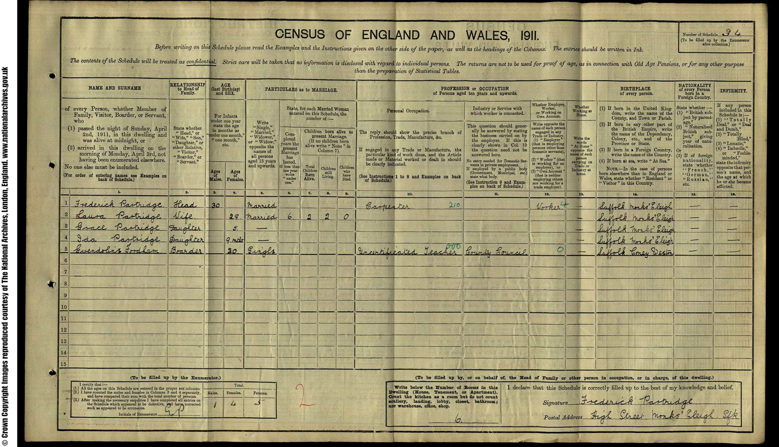 34 Partridge, Frederick High Street