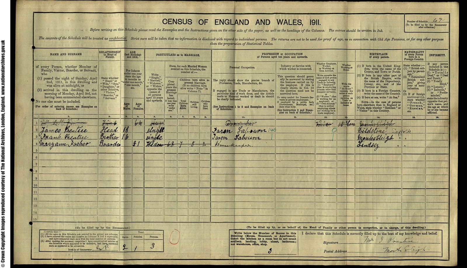 67 Prentice, James, High street