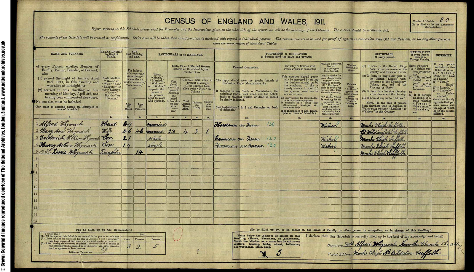 80 Whymark, Alfred, The Alley